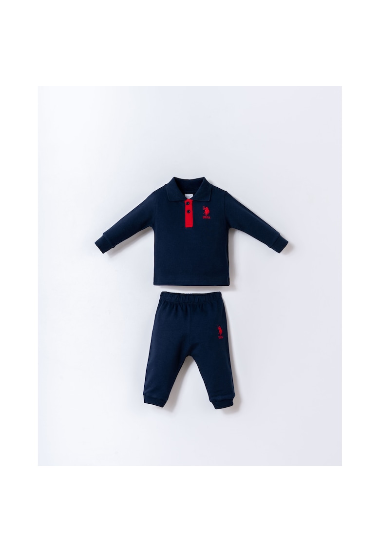 Set doua piese pentru bebelusi - USB2555-V1 - Albastru inchis