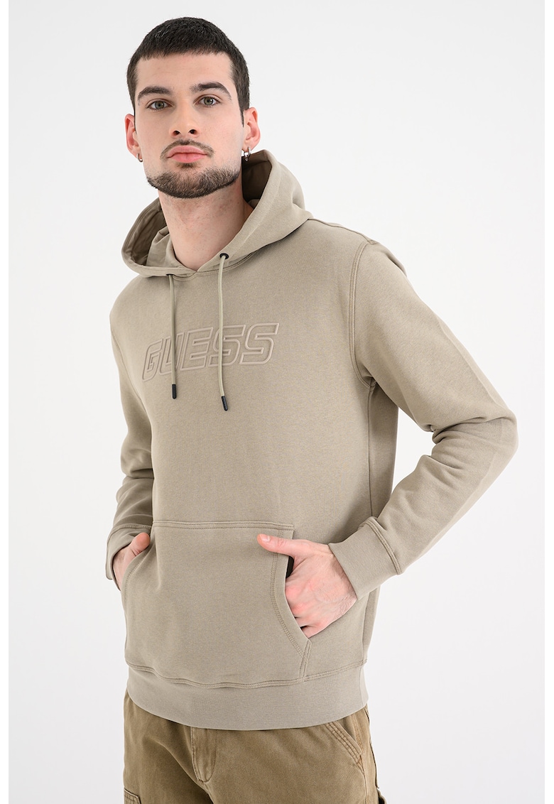 Hanorac cu buzunar kangaroo - pentru fitness - Verde sparanghel