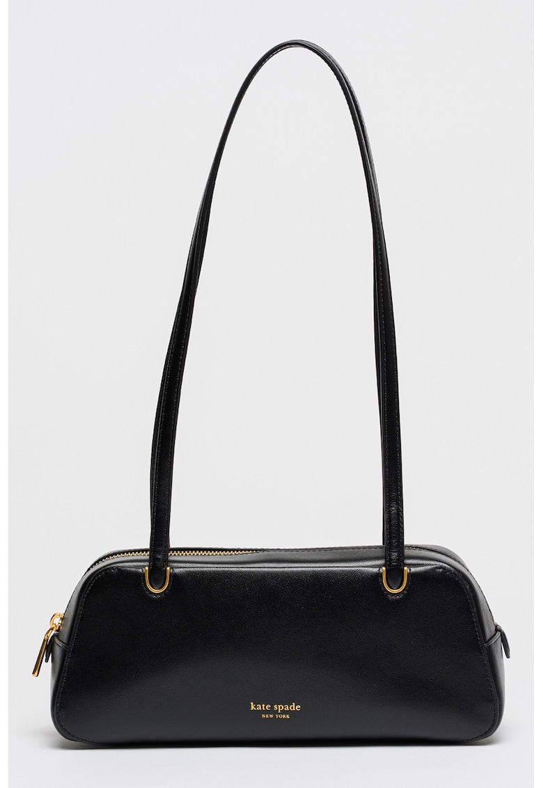 Geanta din piele cu bareta de umar Grace - Negru