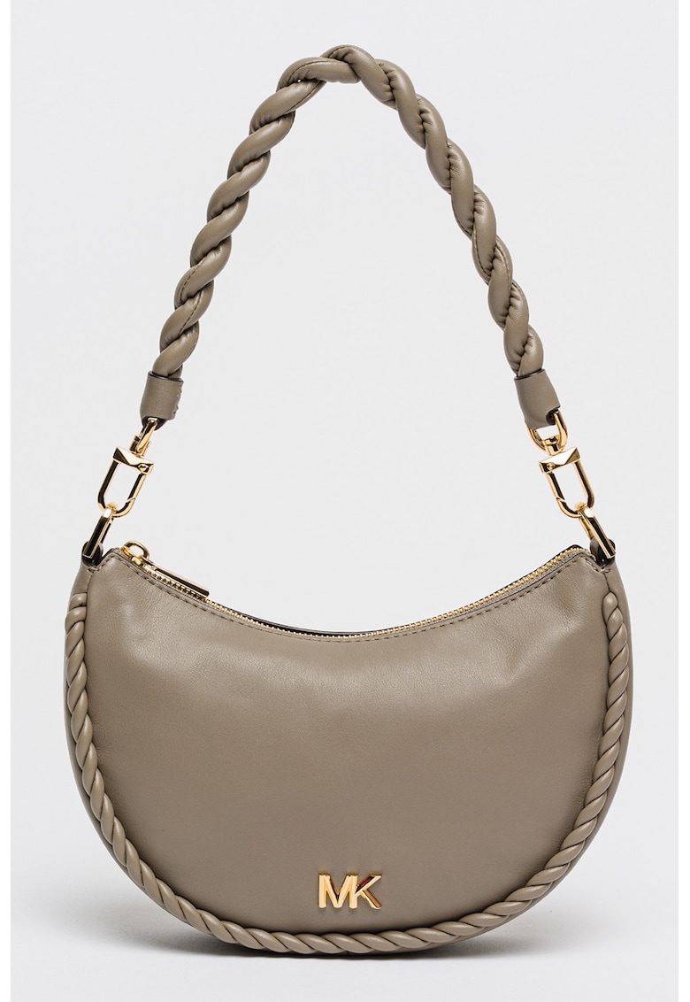 Geanta de piele cu bareta de umar Kyla - Maro taupe