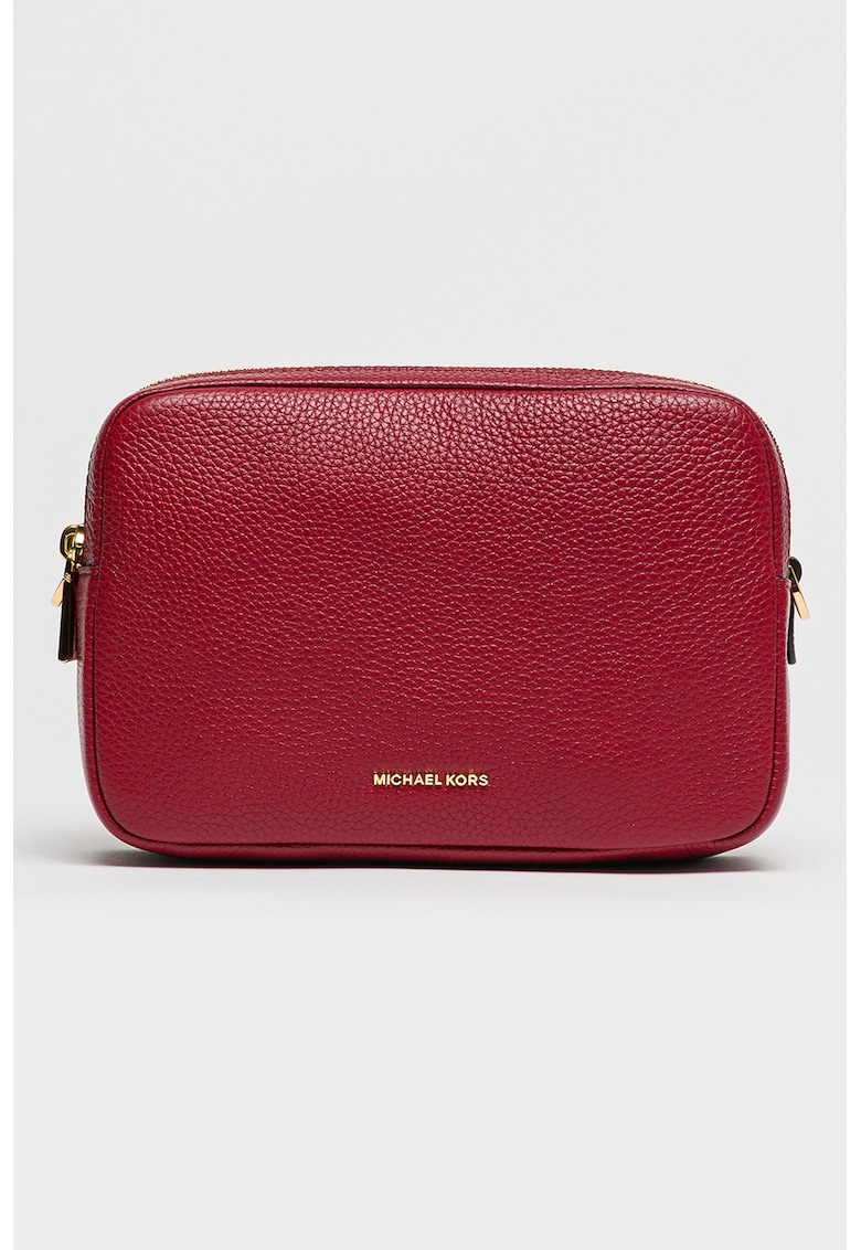 Geanta crossbody de piele Bryant - Roz zmeuriu