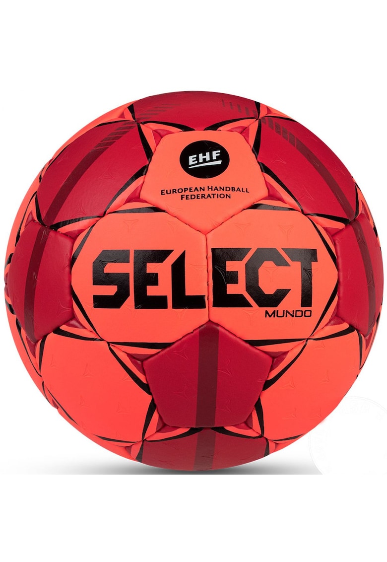 Minge handbal Mundo 2020 - 3 - portocalie-rosie - constructie din piele sintetica - suprafata texturata