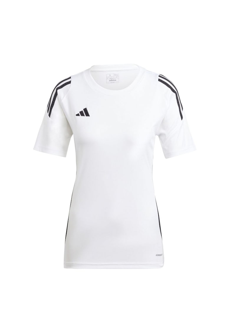 Tricou sport dama Tiro 24 - alb/negru -