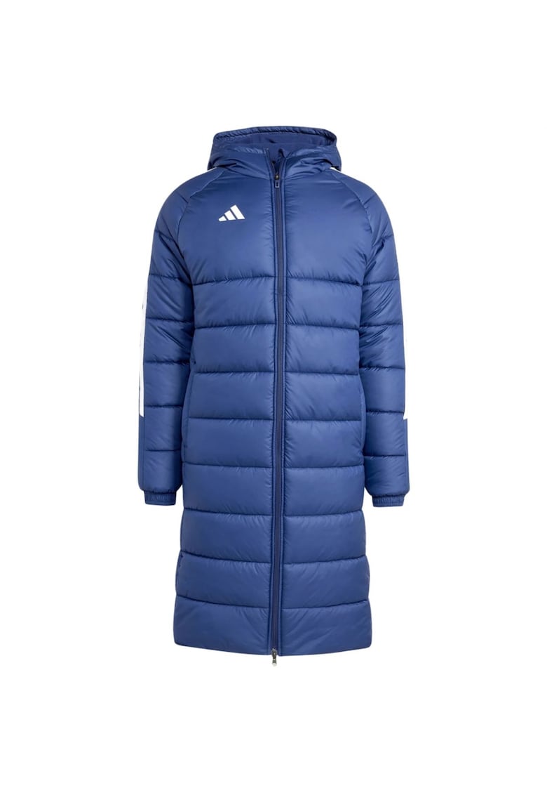 Geaca barbati Tiro 24 Long - albastru - matlasat - cu gluga nedetasabila - din materiale reciclate