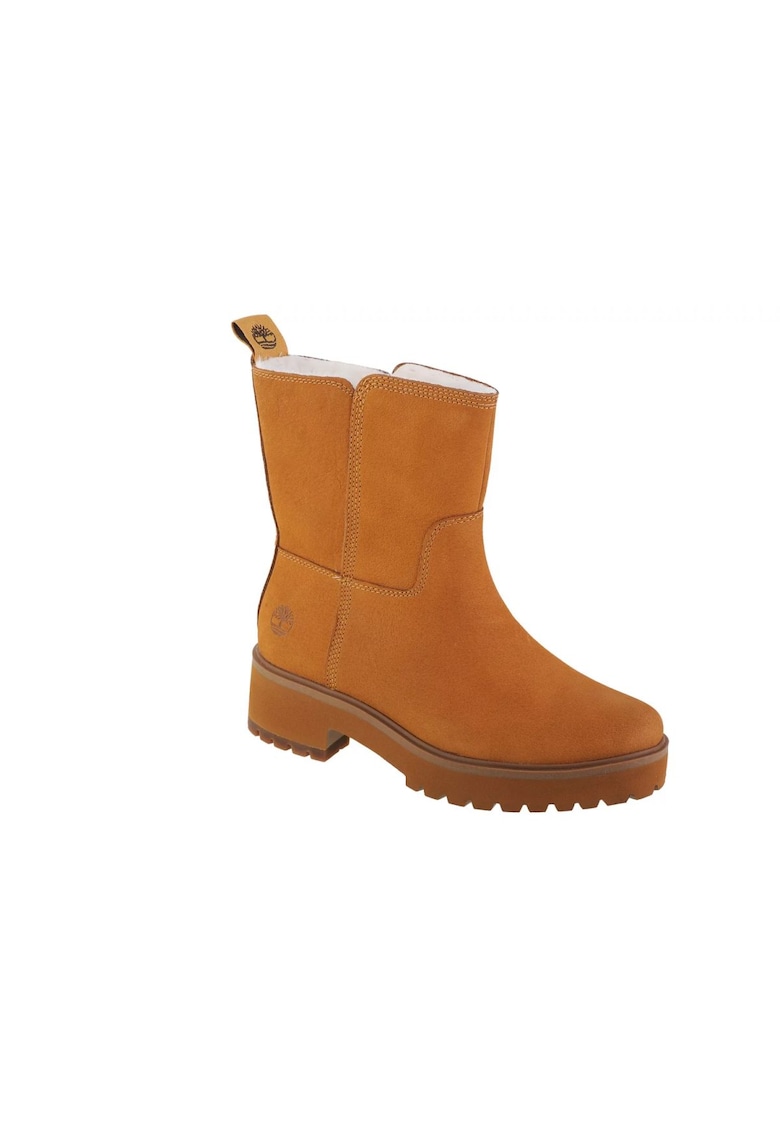 Ghete dama slip-on - galben - piele naturala - talpa cauciuc
