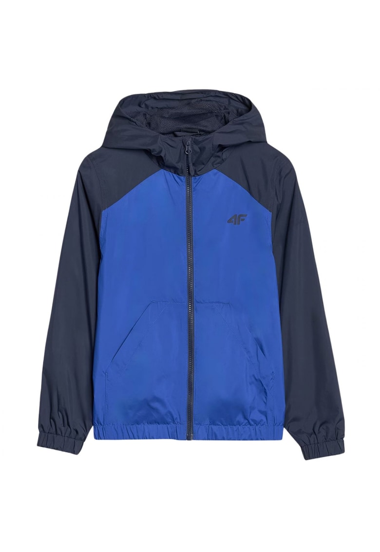 Geaca sport baieti M185 - confort termic - hidrofoba - albastra - poliester -