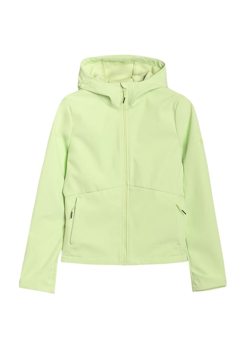 Geaca softshell F320 - verde - poliester - protectie impotriva vantului