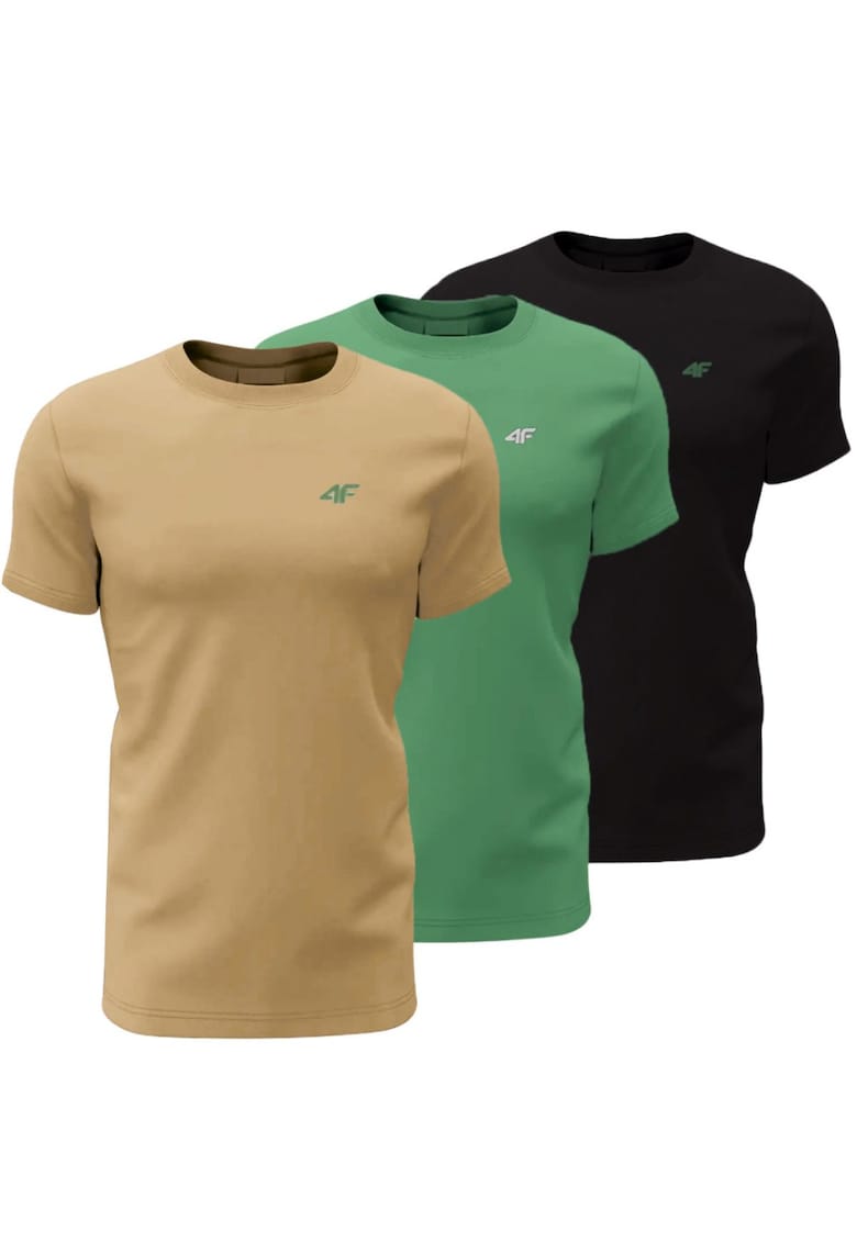 Set 3 Tricouri sport pentru barbati M3094 4FWSS25TTSHM3094 - multicolor - bumbac