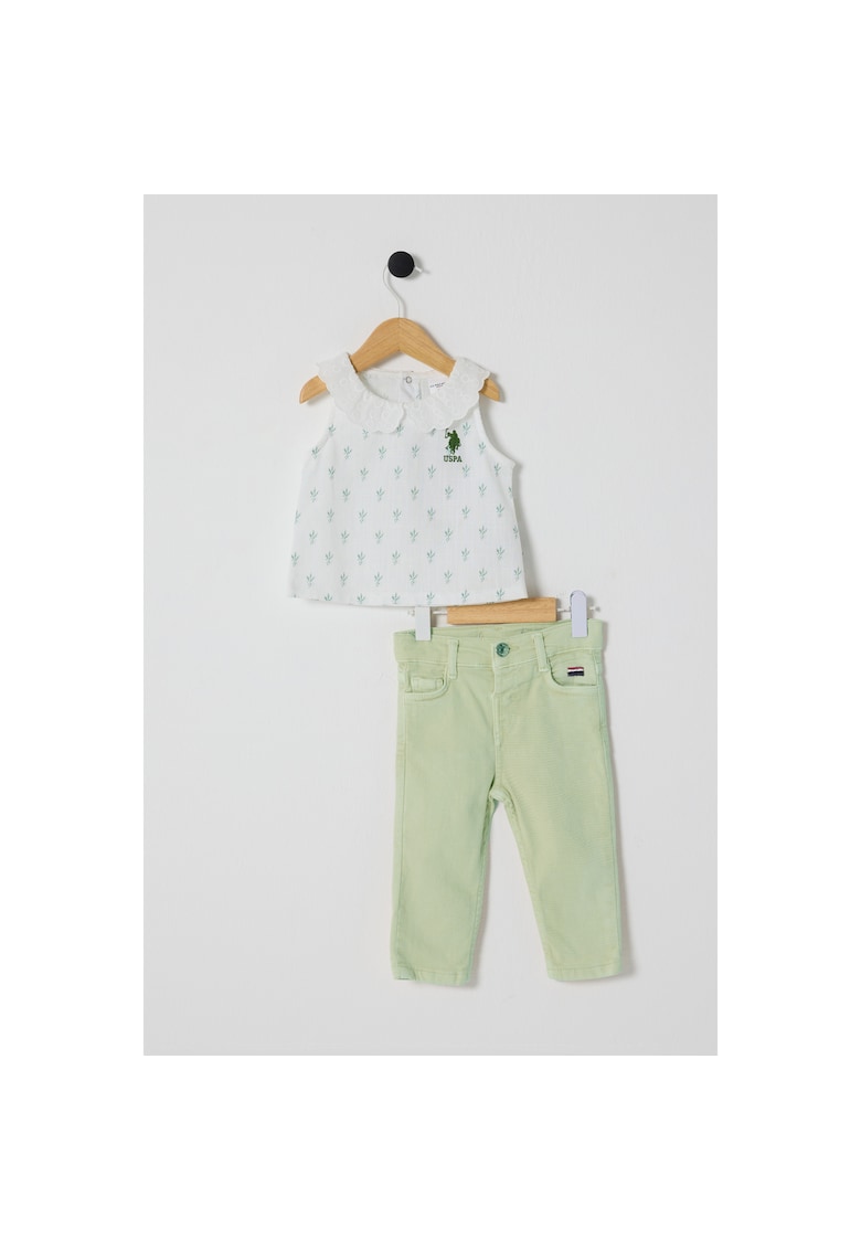 Set doua piese pentru bebelusi - USB2638 - Alb