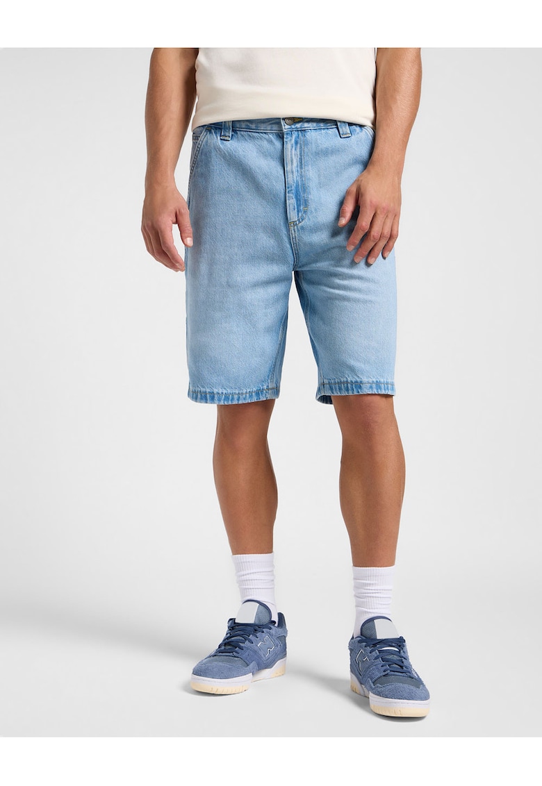 Blugi scurti barbati Noland - bumbac - albastru deschis