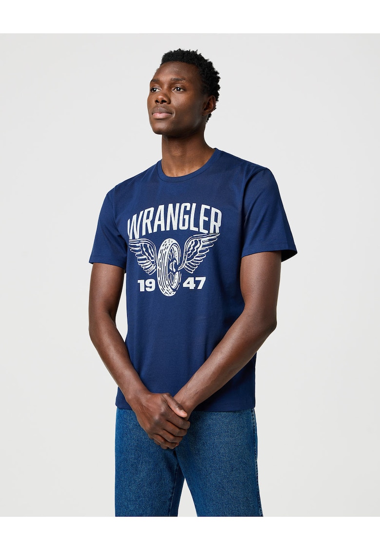 Tricou barbati AMERICANA - bumbac - bleumarin -