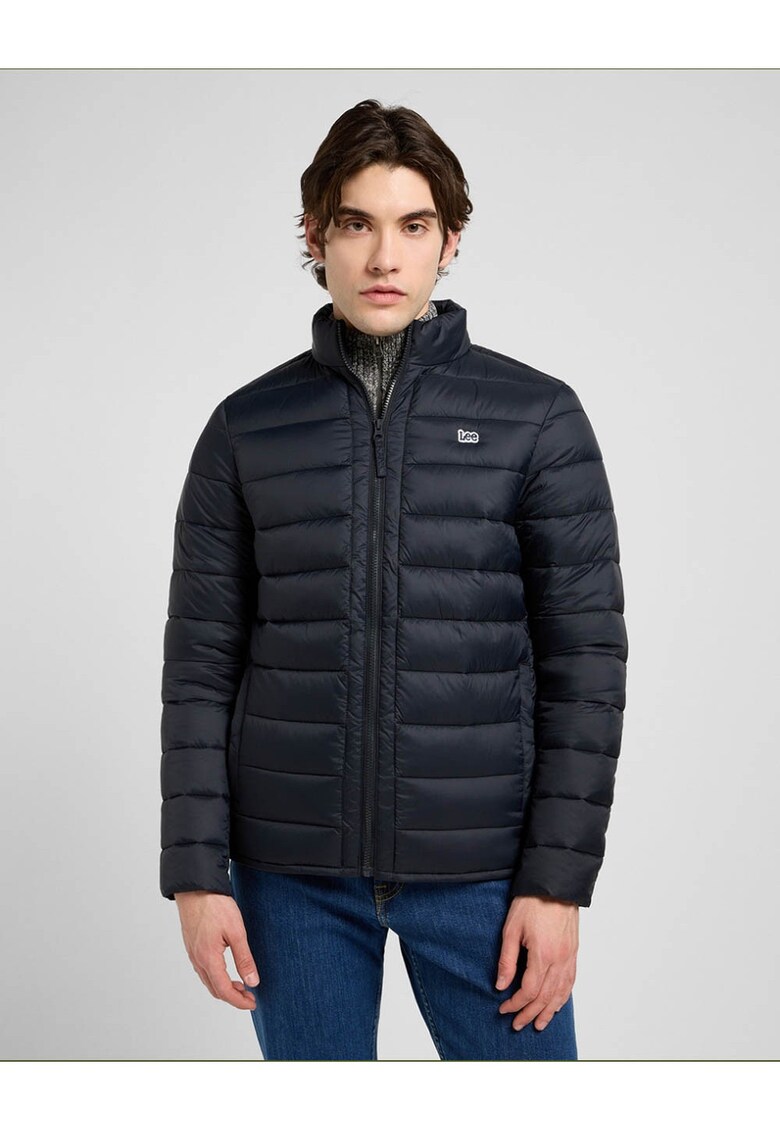 Geaca barbati - model matlasat - negru -