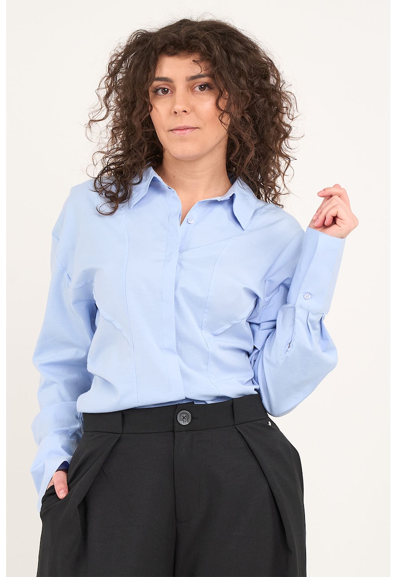 Camasa regular fit cu guler clasic - Albastru deschis