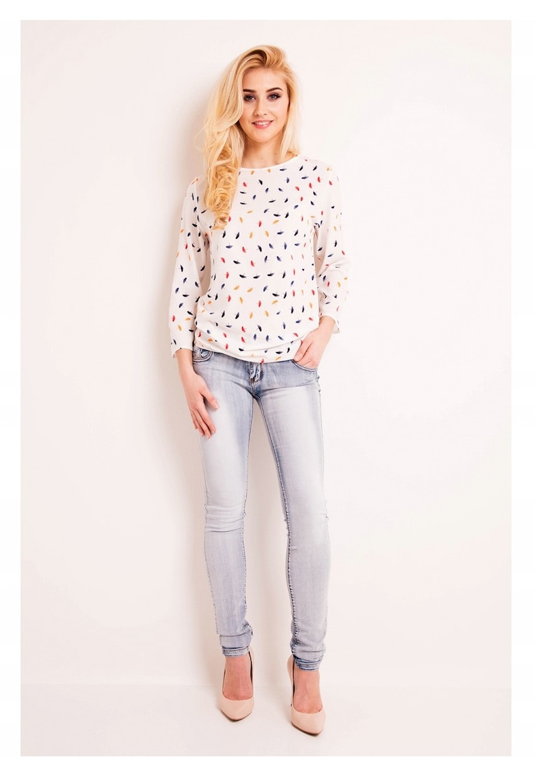 Bluza dama L043 - casual - alb - marime