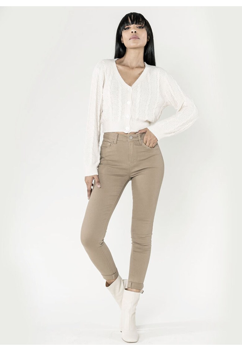 Blugi Dama Slim Maro taupe P109-65 M8 19062