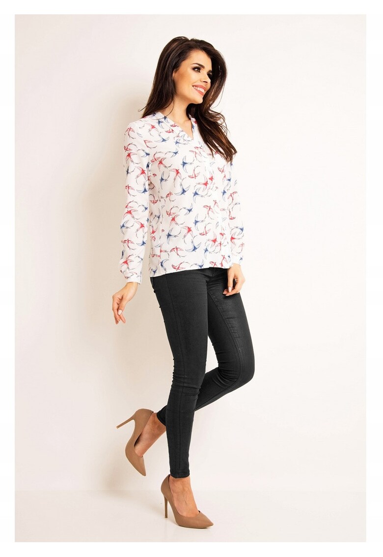 Camasa dama L039 - ecru - L - maneci lungi - Ecru