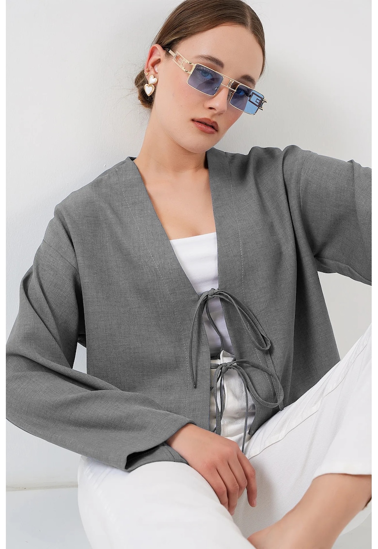 Kimonou - Viscose - Gri - XL