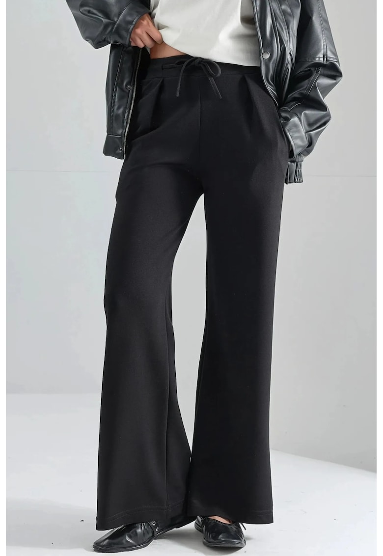 Pantaloni Palazzo dama - Negru