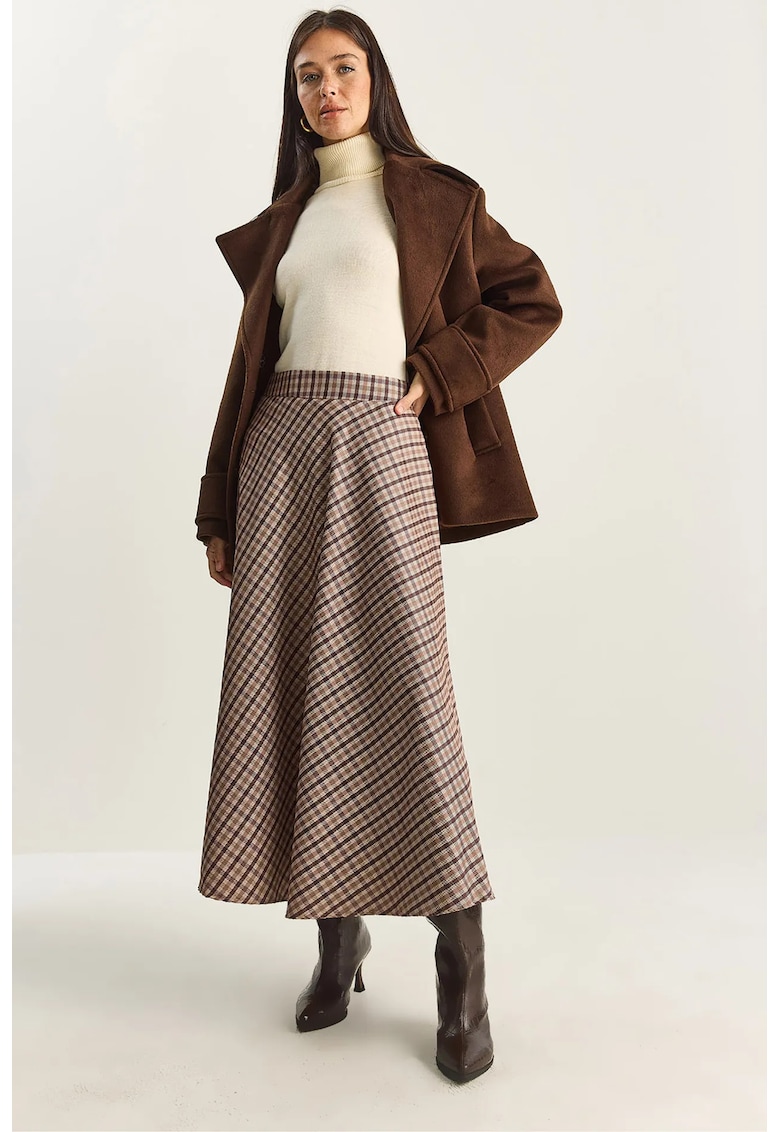 Fusta Maxi - talie inalta - model carouri - Maro