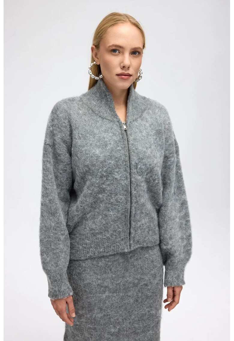 Cardigan dama - gri - tricot