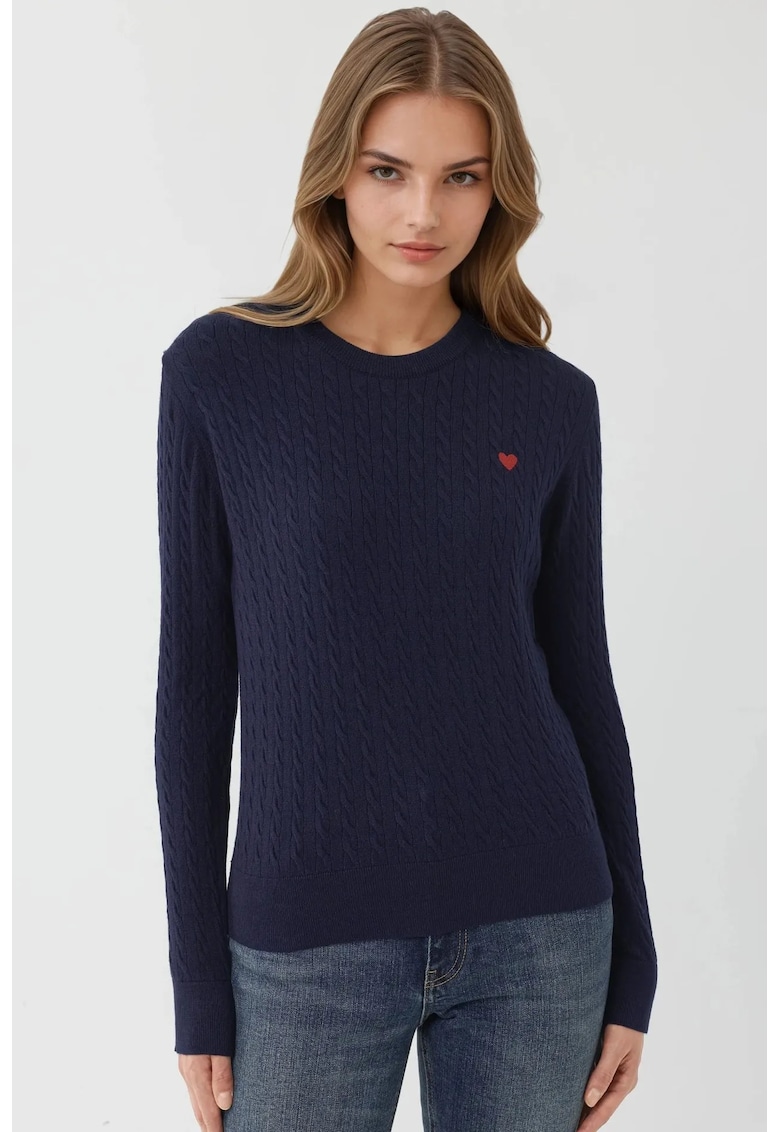 Pulover dama - bleumarin - tricot