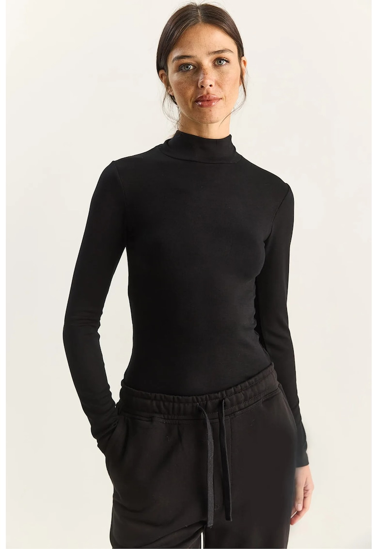 Bluza dama Slim Fit - Negru