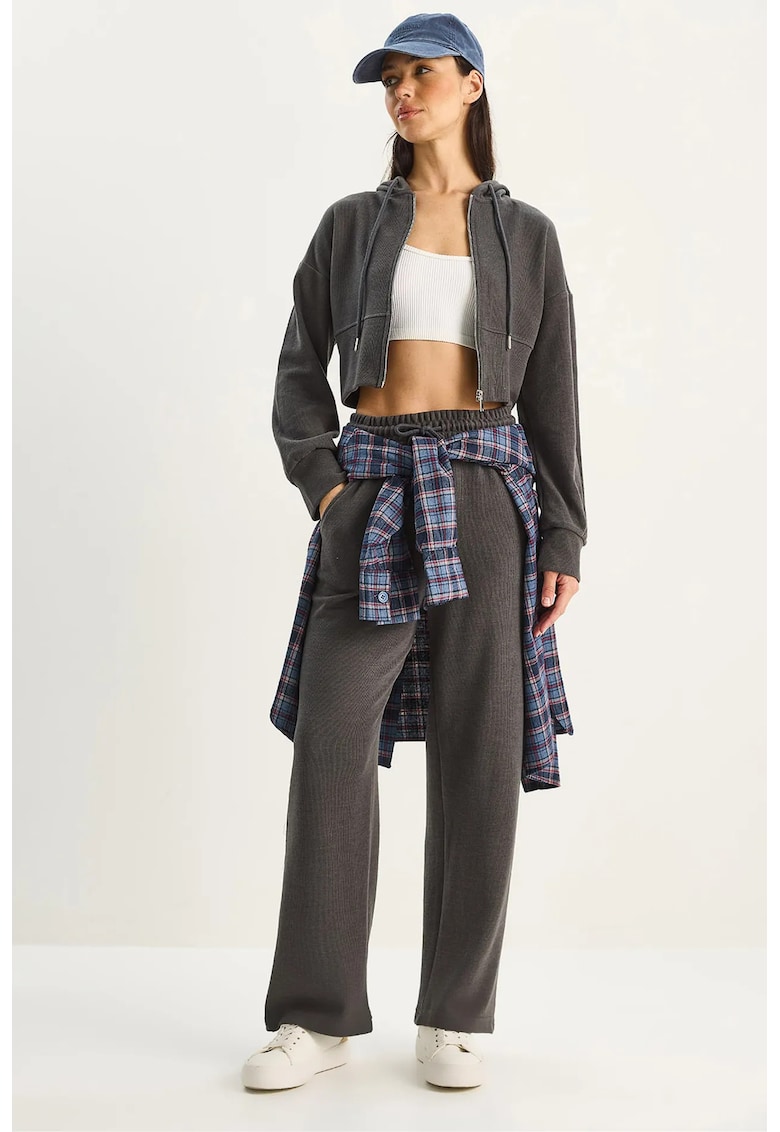 Trening din doua piese - gri inchis - jerseu