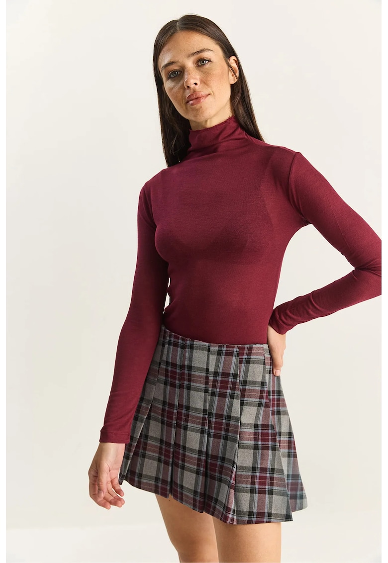 Bluza dama - mulata - maneca lunga - rosu - jerseu