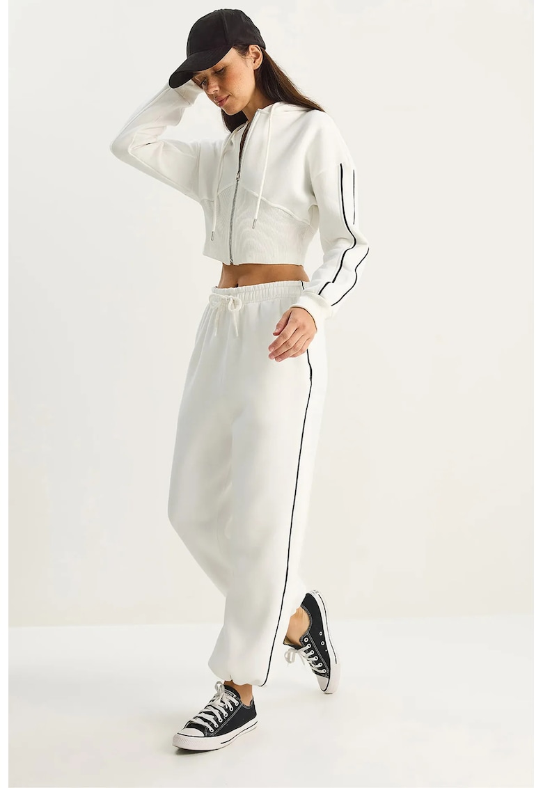 Trening din doua piese alb - jerseu