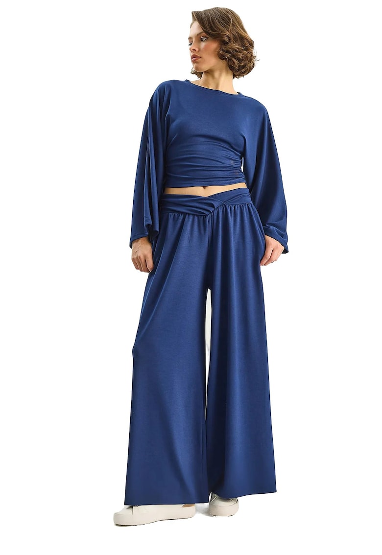 Compleu - Bleumarin - doua piese - tricot