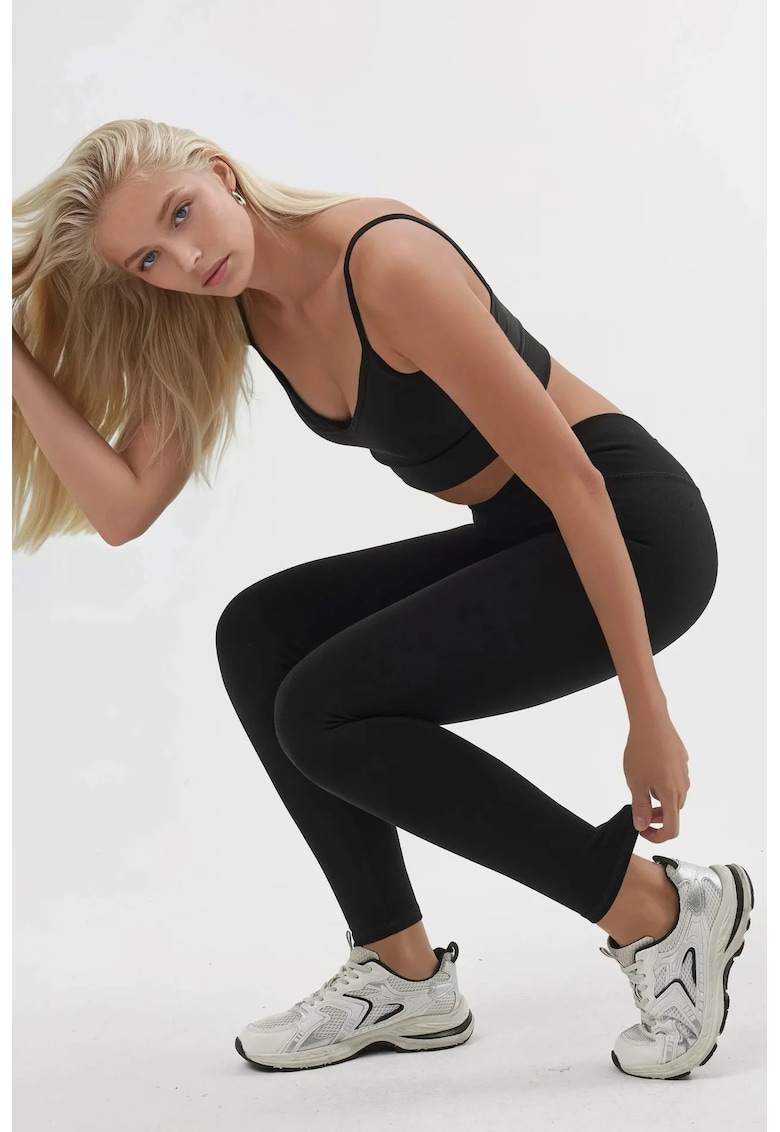 Colanti Femei Skinny Negru - Negru