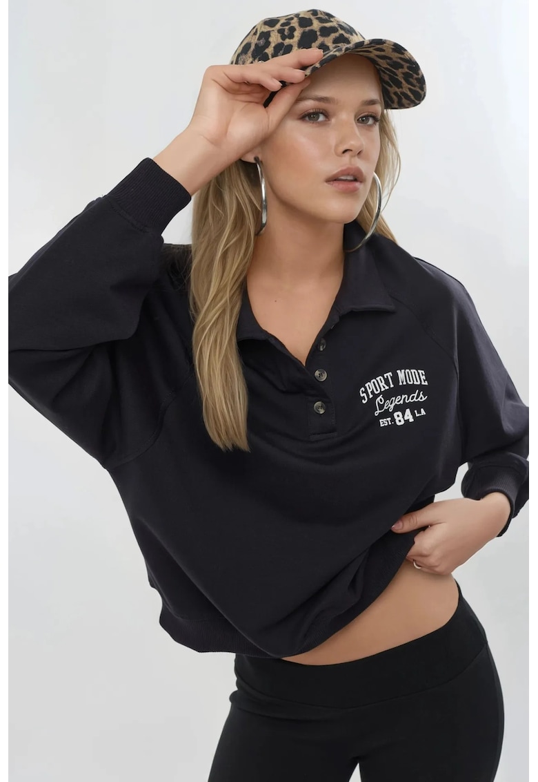 Hanorac dama - Bleumarin - Textil