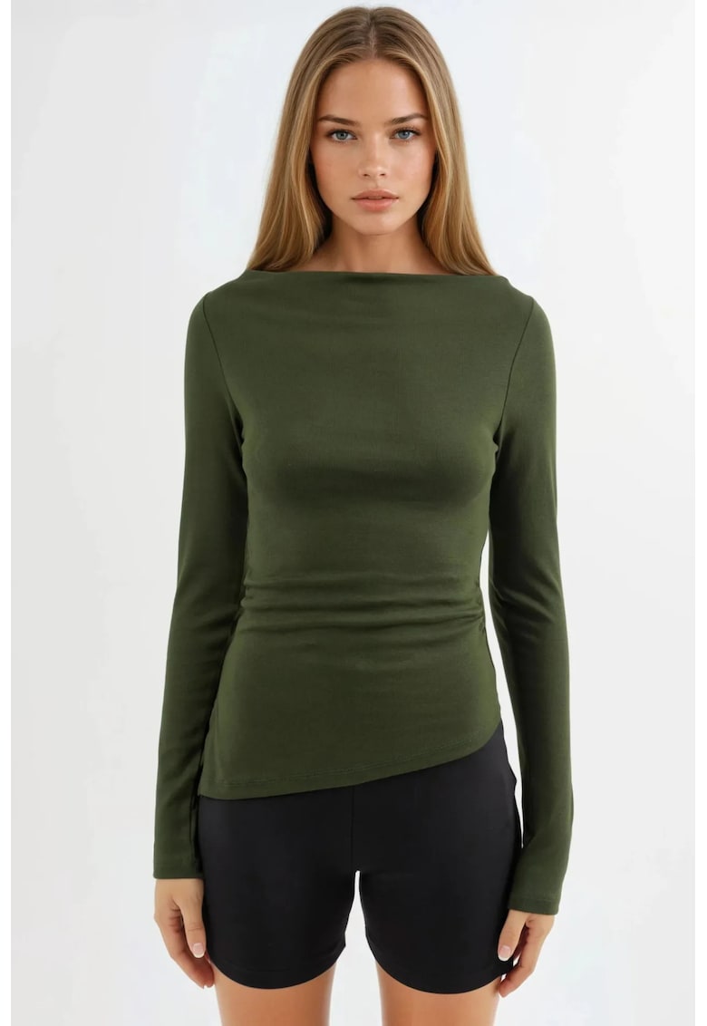 Bluza dama - bumbac - verde padure
