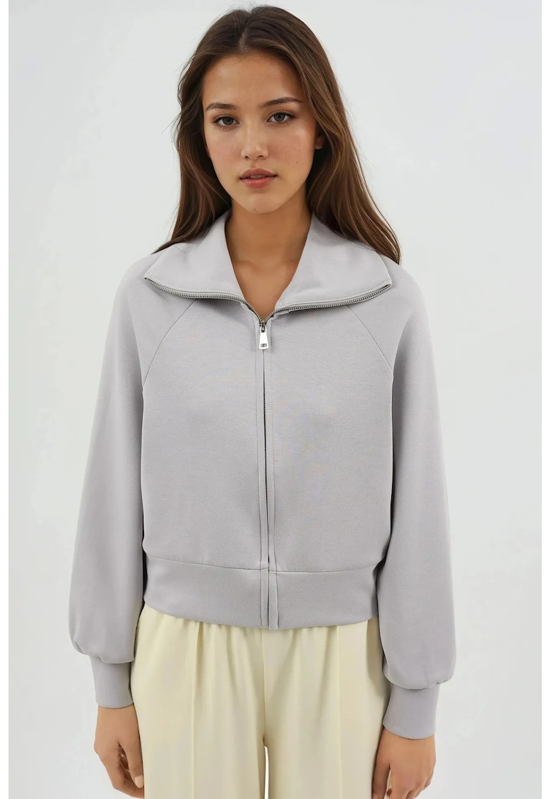 Hanorac dama - gri - textil