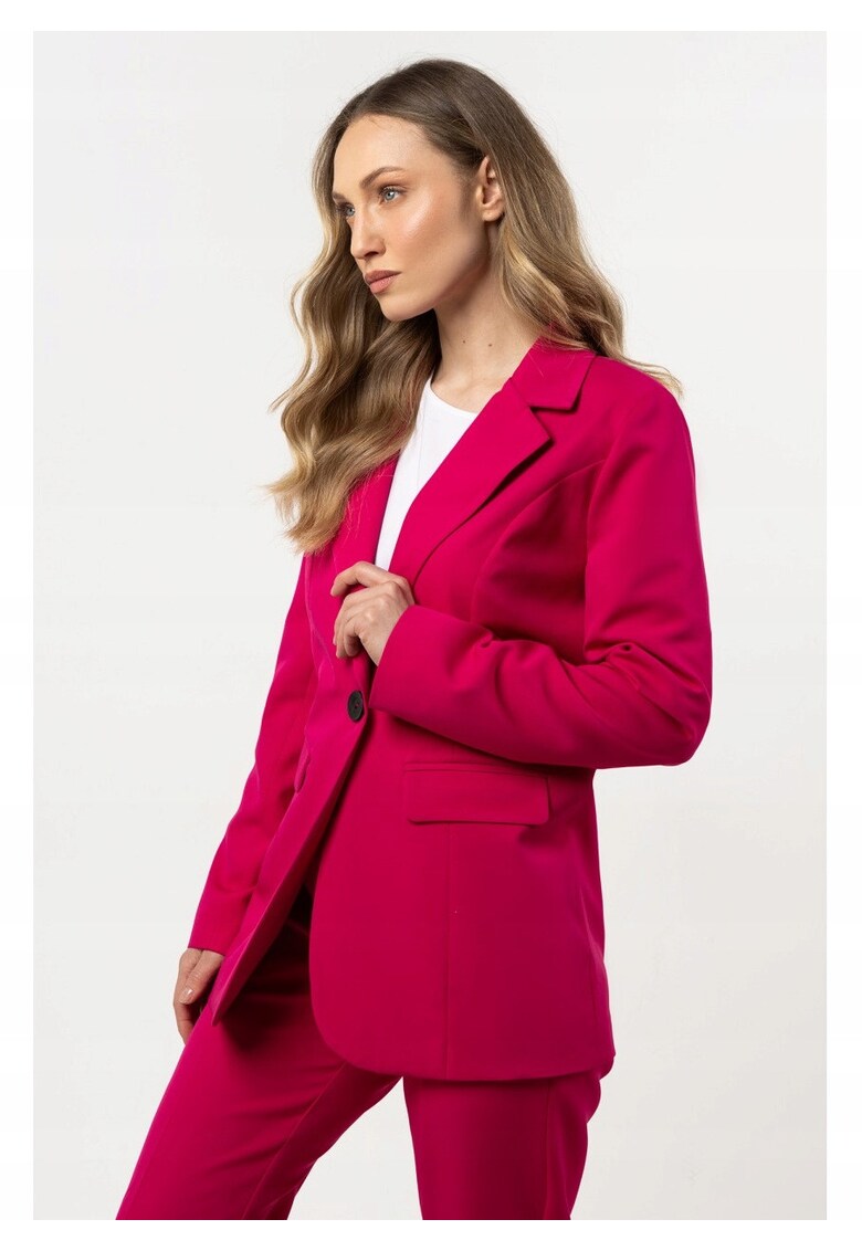 Set Sacou Femei - A714 - Fucsia - 95% Poliester - Fucsia