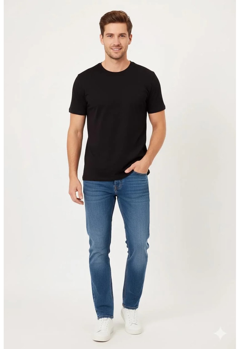 Tricou pentru barbati - uniton - cu decolteu rotund - din bumbac