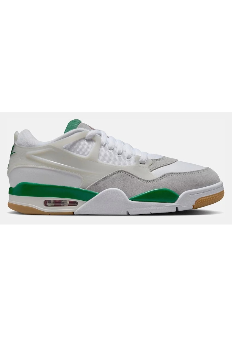 Pantofi sport barbati Air Jordan 4 - gri/verde - Max Air - material textil
