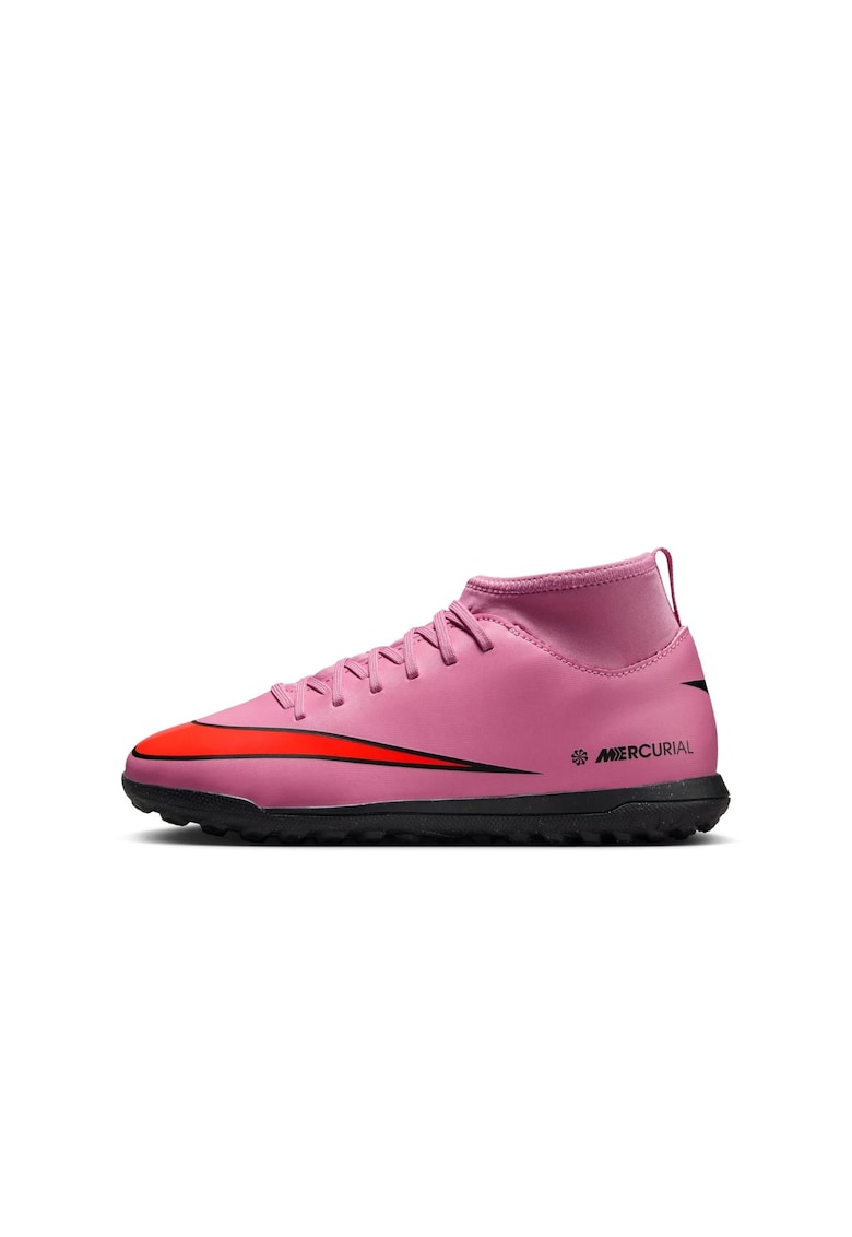 Ghete de fotbal JR Mercurial Superfly 10 Club TF - pentru baieti - roz -