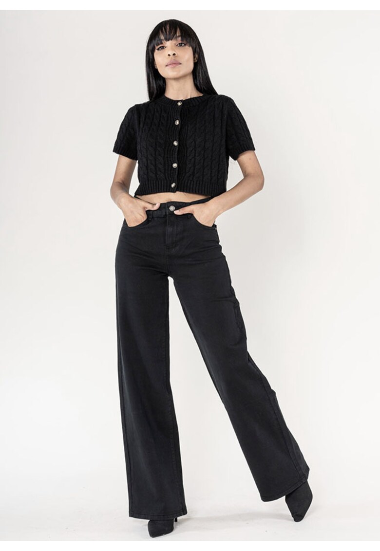 Pantaloni negri Evazati J251-1 M9 19109