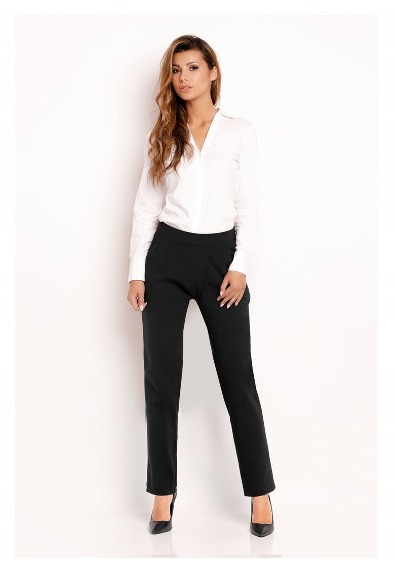 Pantaloni Dama - L033 - Negru - S - Poliester - Lungi