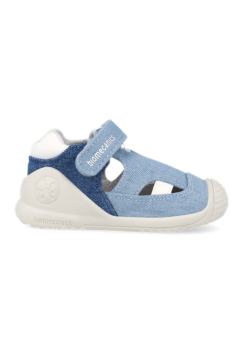 Pantofi sport flatform cu logo - Albastru pastel/Alb murdar/Bej deschis