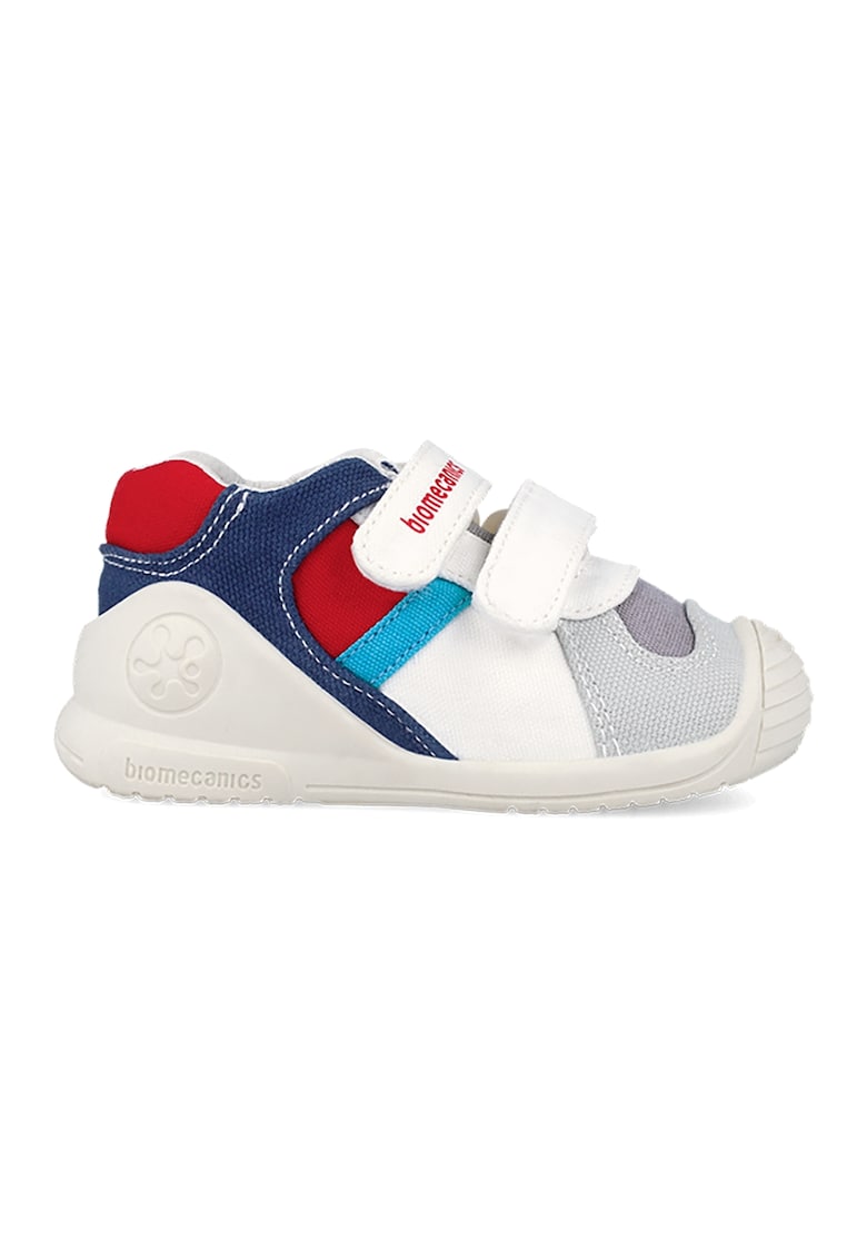 Pantofi sport cu logo - Rosu inchis/Alb murdar/Bleumarin