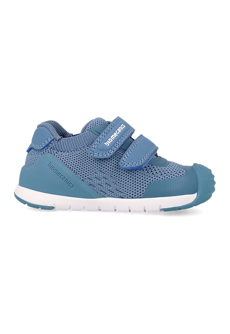 Pantofi sport din plasa cu garnituri din material sintetic - Albastru inchis/Alb murdar