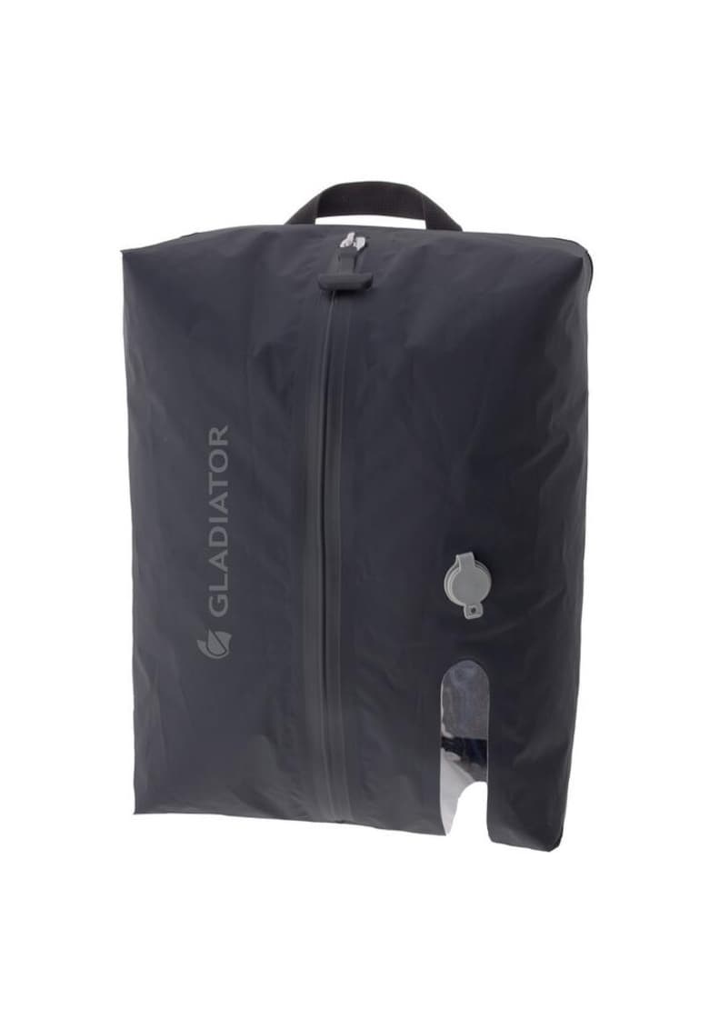 Sac pentru calatorie cu vacuum si fermoar etans MG003770 - 39 x 29.5 x 14 cm - nylon impermeabil - negru