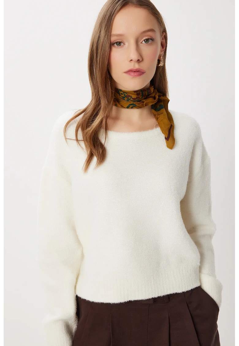 Pulover dama Happiness Istanbul - alb - One Size