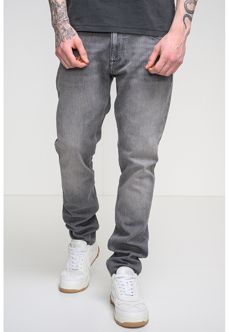 Blugi slim fit Scanton - Gri deschis