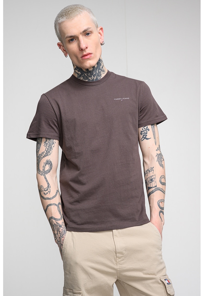 Tricou slim fit cu logo