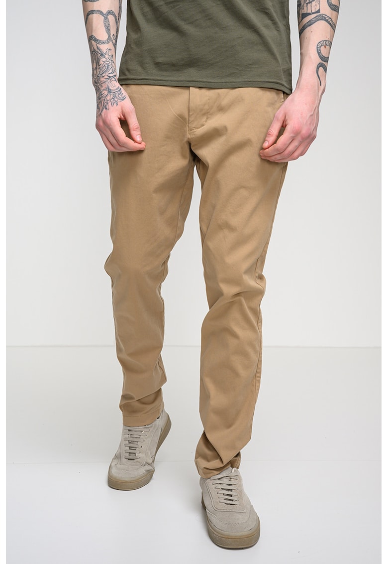 Pantaloni chino Scanton - Maro nisip