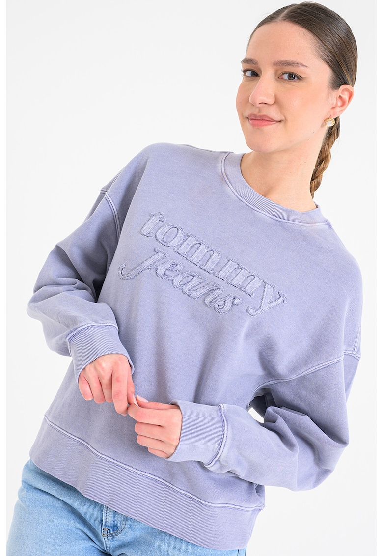 Bluza de trening cu logo - Lila pal