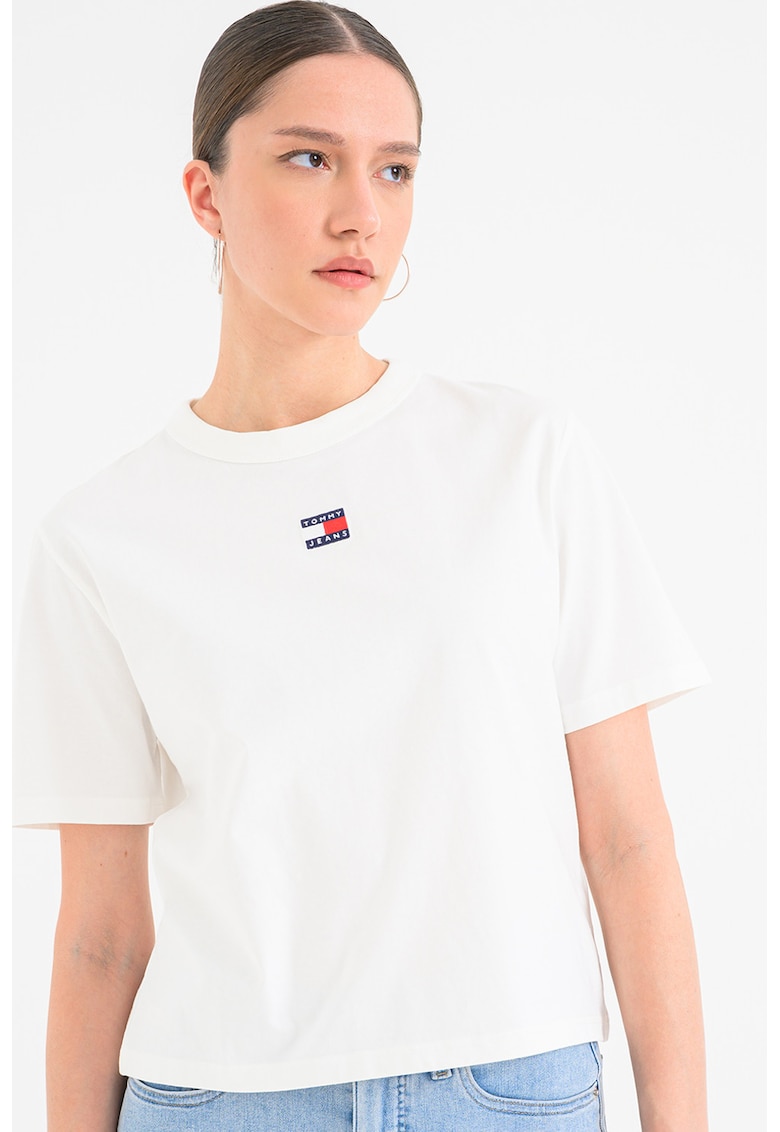 Tricou lejer de bumbac - Alb
